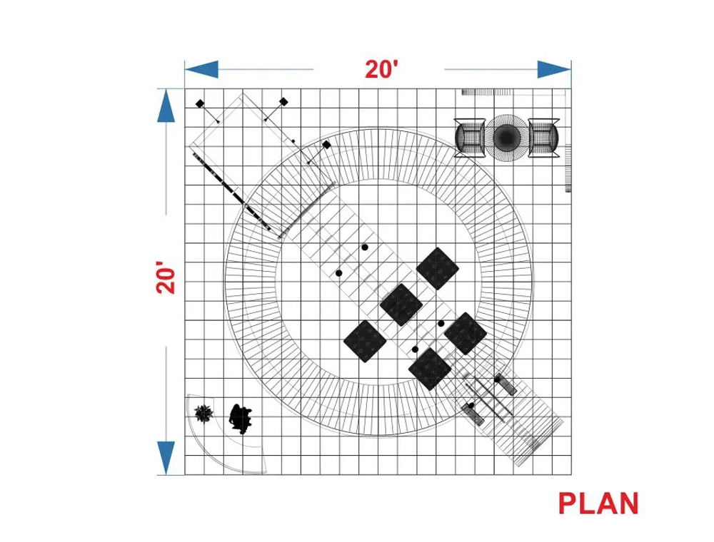 Affordable 20x20 booth rental